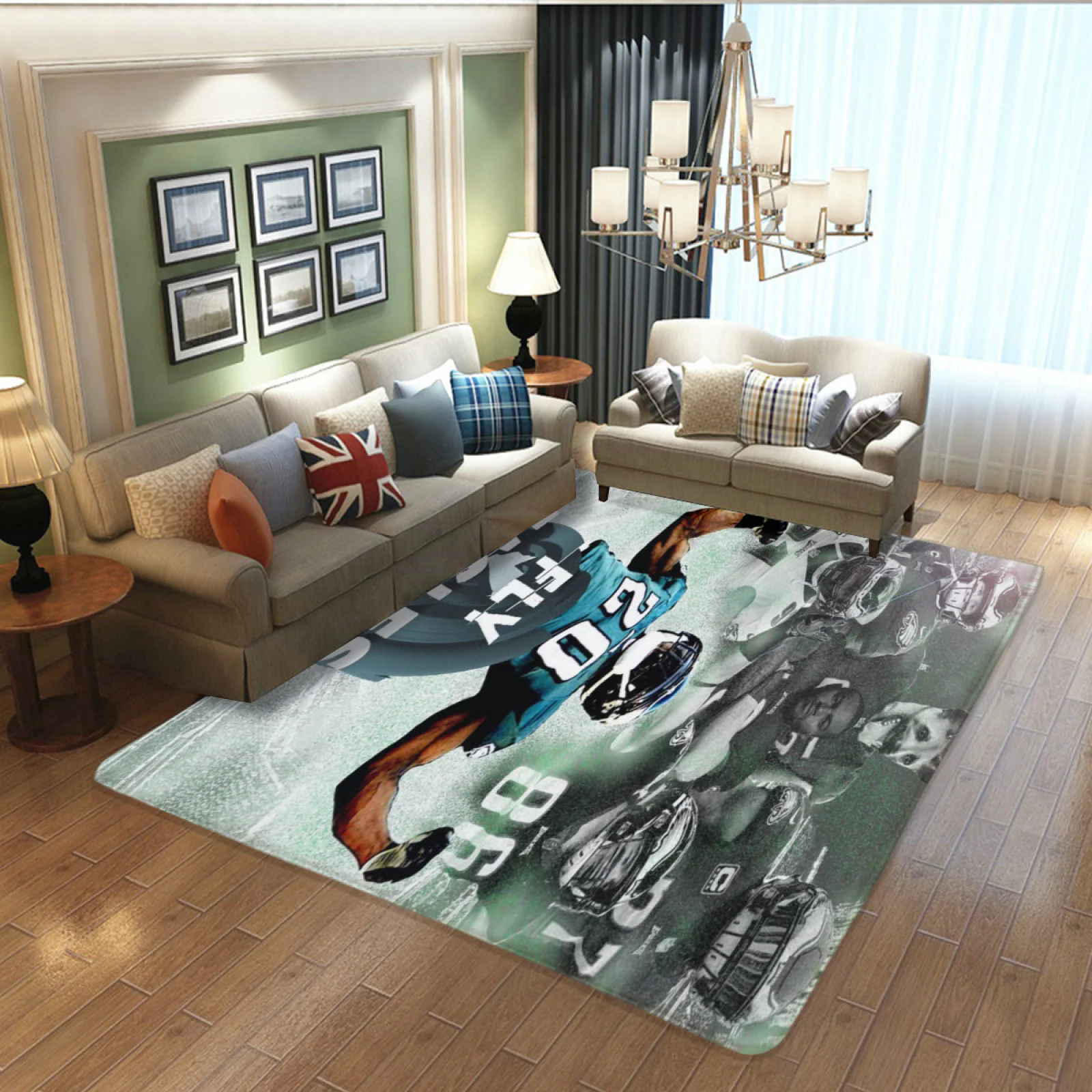 Philadelphia Eagles Football Team Carpet Living Room Bedroom Mats Kitchen Bathroom Rugs