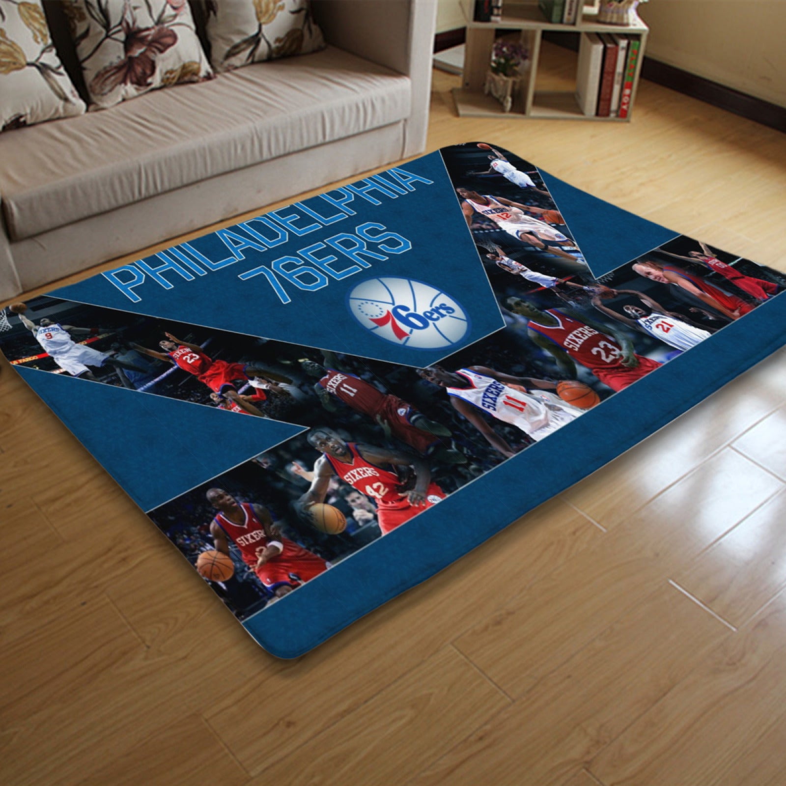 Philadelphia Basketball 76ers Carpet Living Room Bedroom Mats Kitchen Bathroom Rug