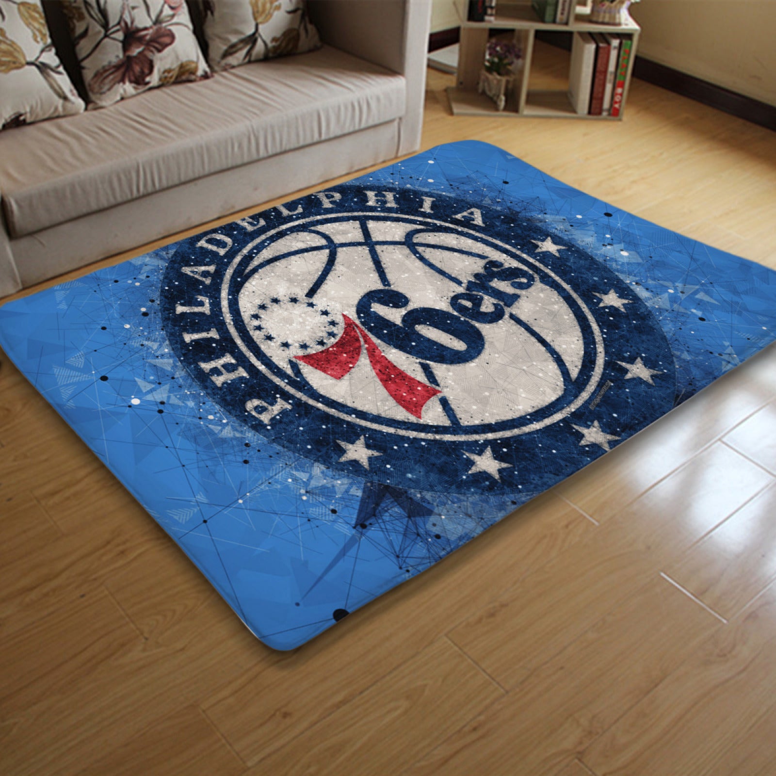 Philadelphia Basketball 76ers Carpet Living Room Bedroom Mats Kitchen Bathroom Rug