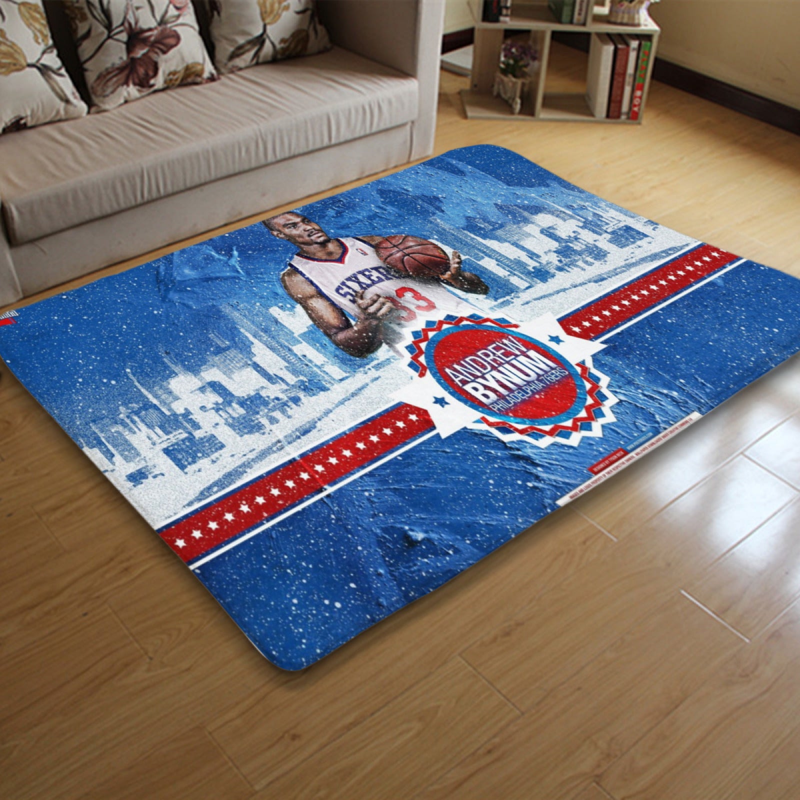 Philadelphia Basketball 76ers Carpet Living Room Bedroom Mats Kitchen Bathroom Rug