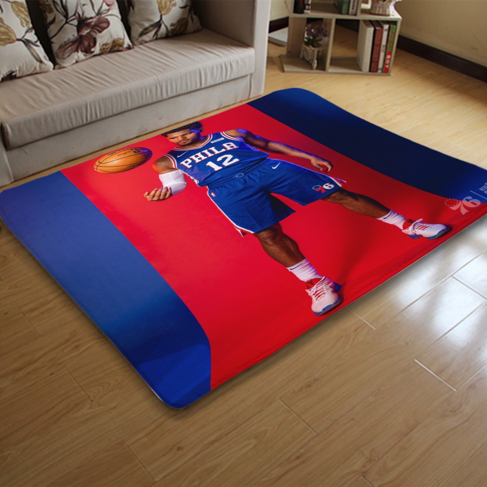 Philadelphia Basketball 76ers Carpet Living Room Bedroom Mats Kitchen Bathroom Rug