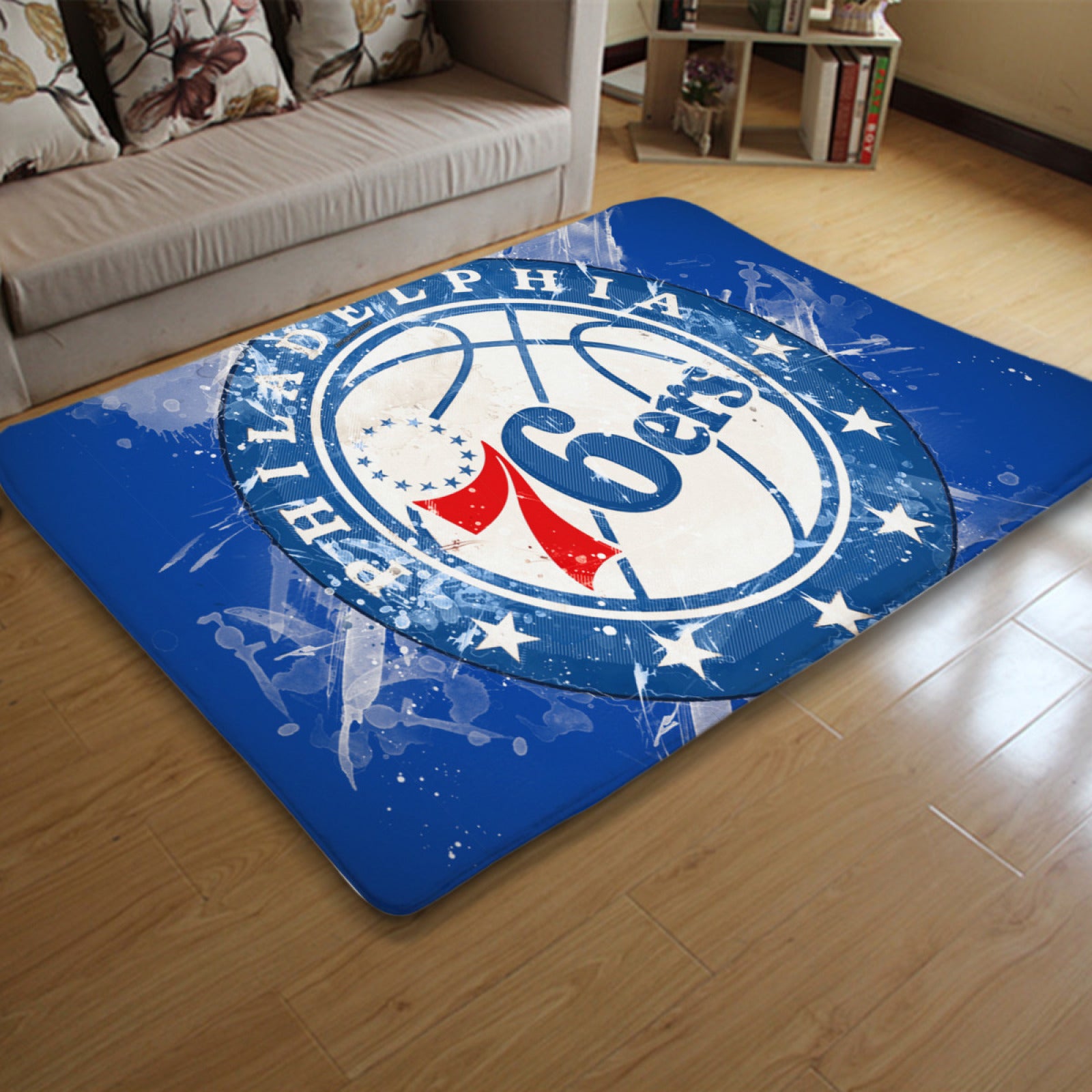 Philadelphia Basketball 76ers Carpet Living Room Bedroom Mats Kitchen Bathroom Rug
