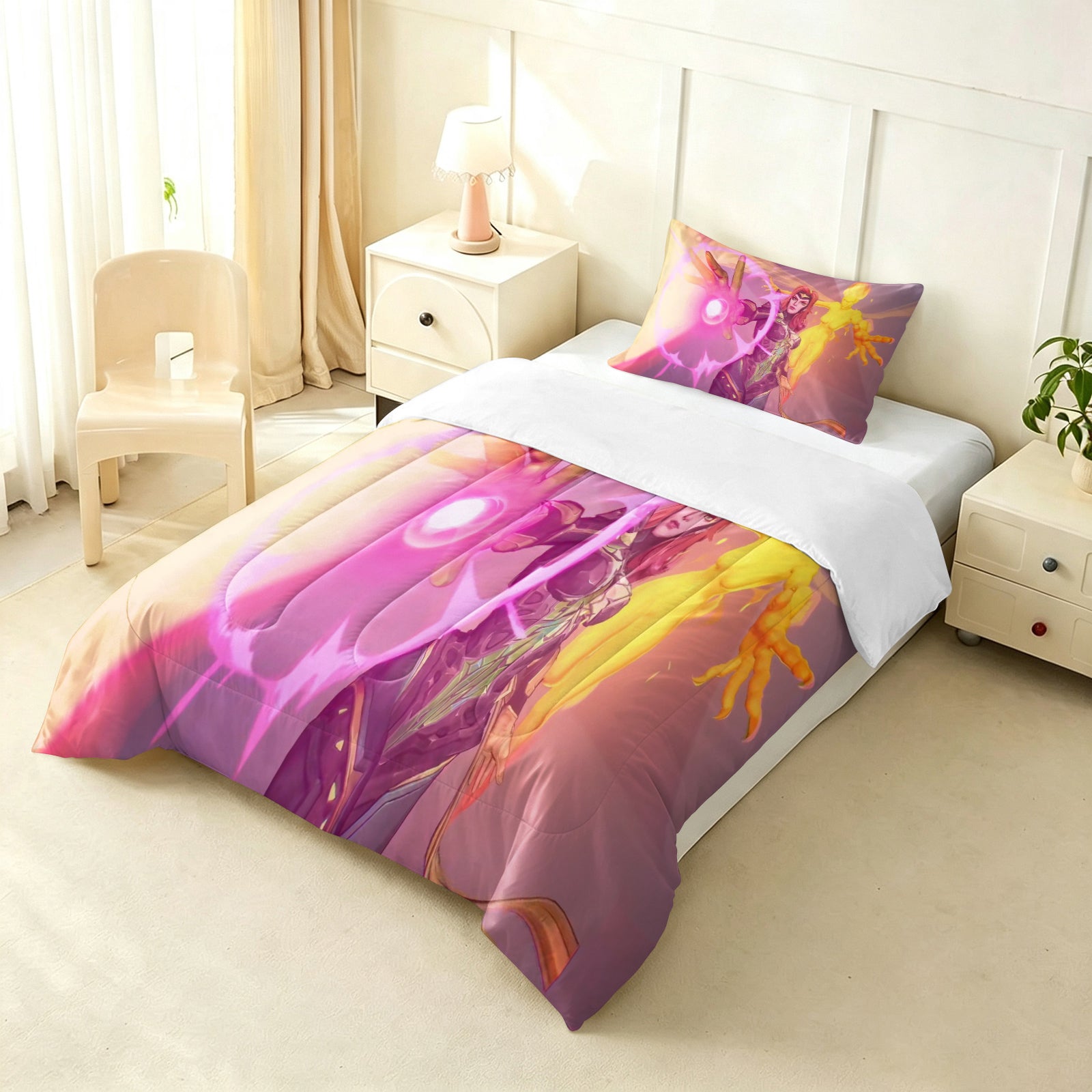 Marvel Rivals Phoenix Comforter Pillowcase Sets Blanket All Season Reversible Quilted Duvet