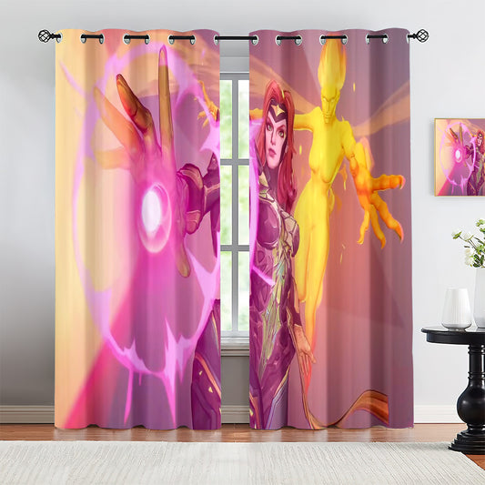 Marvel Rivals Phoenix Blackout Curtains Drapes For Window Treatment Set 1500