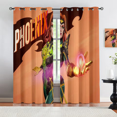 Marvel Rivals Phoenix Blackout Curtains Drapes For Window Treatment Set
