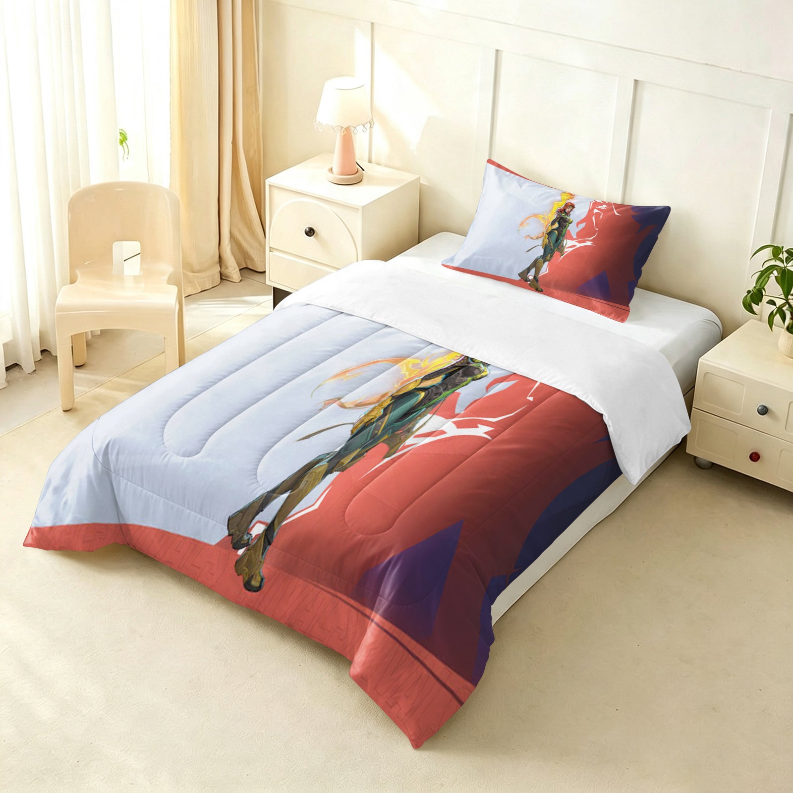 Marvel Rivals Phoenix Comforter Pillowcase Sets Blanket All Season Reversible Quilted Duvet