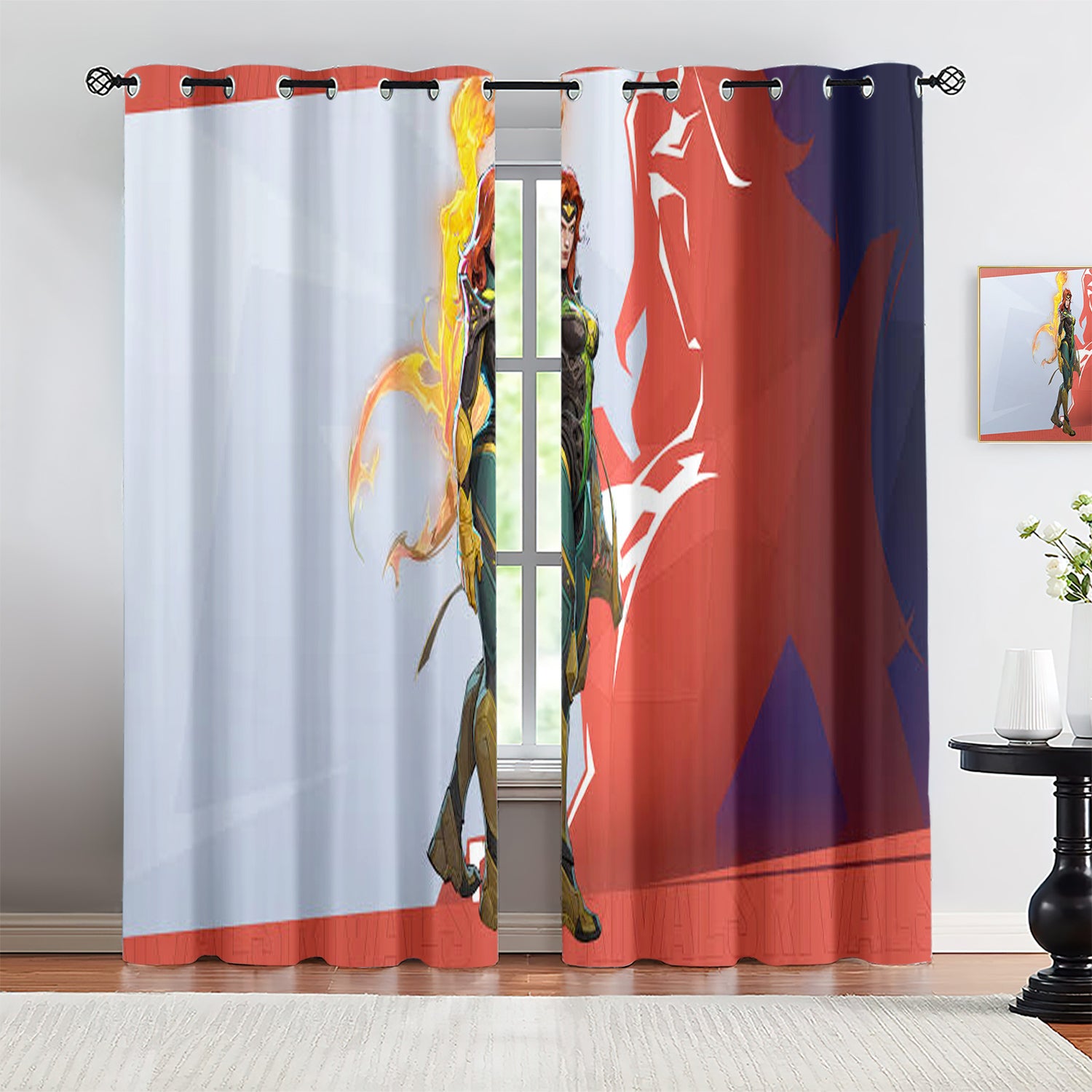 Marvel Rivals Phoenix Blackout Curtains Drapes For Window Treatment Set
