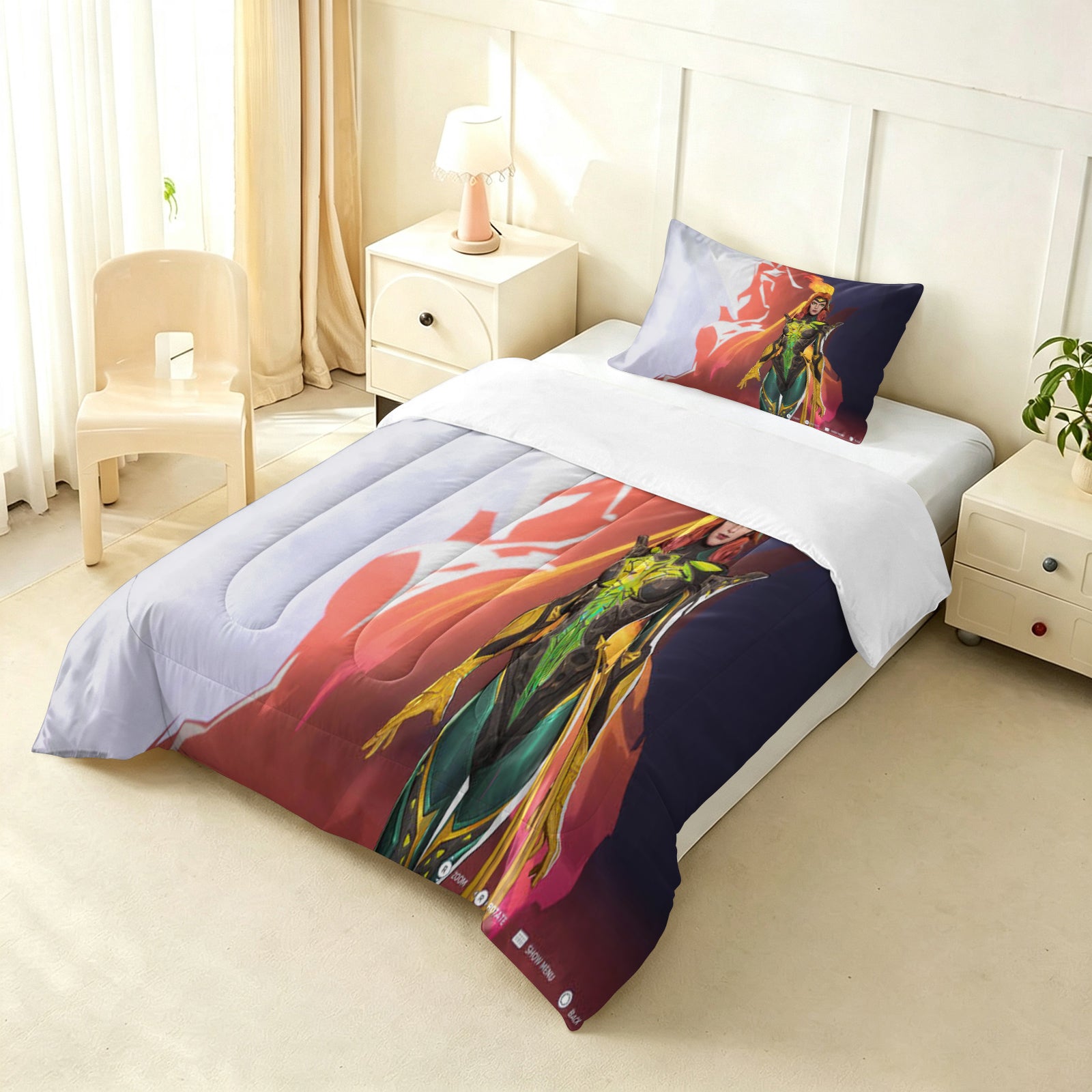 Marvel Rivals Phoenix Comforter Pillowcase Sets Blanket All Season Reversible Quilted Duvet