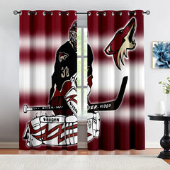 Phoenix Coyotes Hockey League Blackout Curtains Drapes For Window Treatment Set