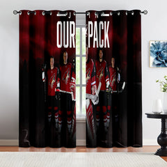 Phoenix Coyotes Hockey League Blackout Curtains Drapes For Window Treatment Set