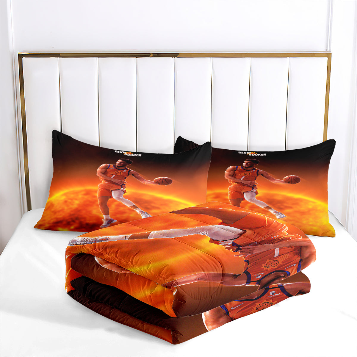 Phoenix Suns Basketball Comforter Pillowcase Sets Blanket All Season Reversible Quilted Duvet