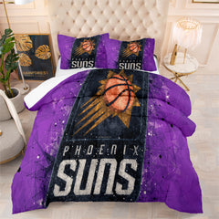 Phoenix Suns Basketball Comforter Pillowcase Sets Blanket All Season Reversible Quilted Duvet