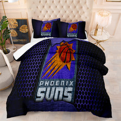 Phoenix Suns Basketball Comforter Pillowcase Sets Blanket All Season Reversible Quilted Duvet