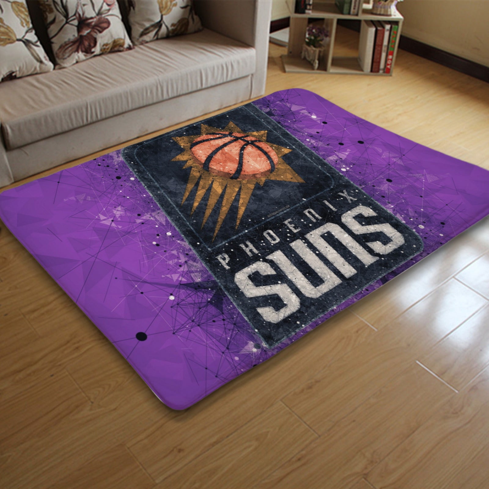 Phoenix Basketball Suns Carpet Living Room Bedroom Mats Kitchen Bathroom Rug