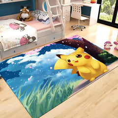 Pikachu Carpet Living Room Bedroom Sofa Mat Door Mat Kitchen Bathroom Mats