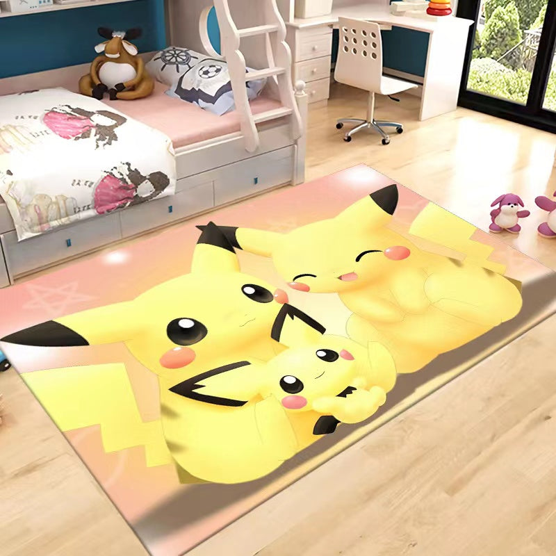 Pikachu Carpet Living Room Bedroom Sofa Mat Door Mat Kitchen Bathroom Mats