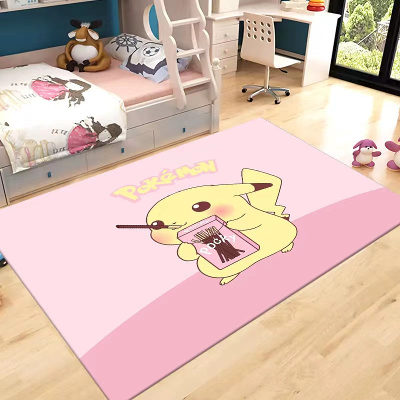 Pikachu Carpet Living Room Bedroom Sofa Mat Door Mat Kitchen Bathroom Mats
