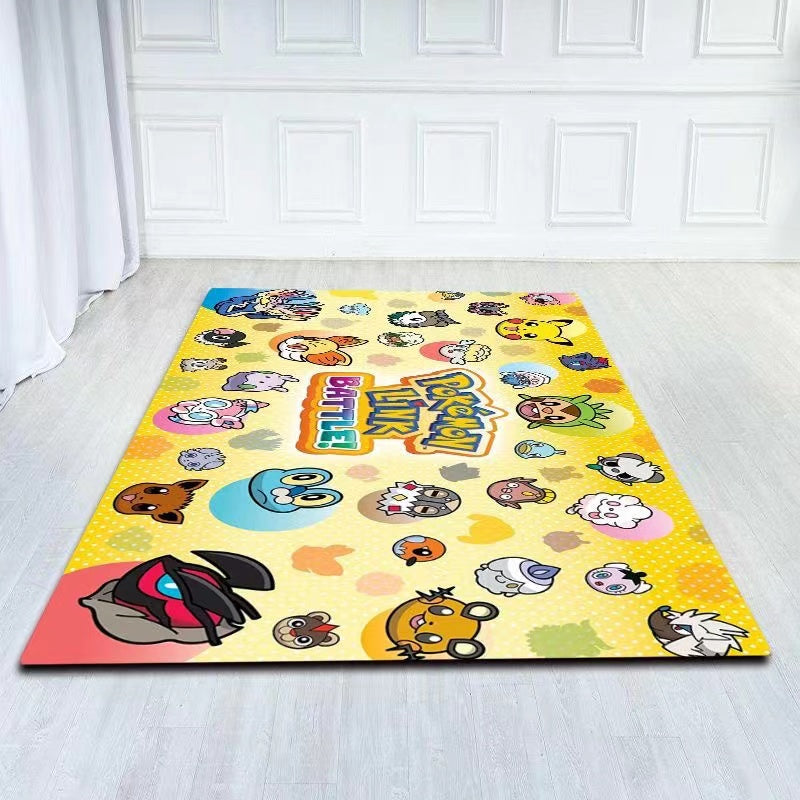 Pikachu Carpet Living Room Bedroom Sofa Mat Door Mat Kitchen Bathroom Mats