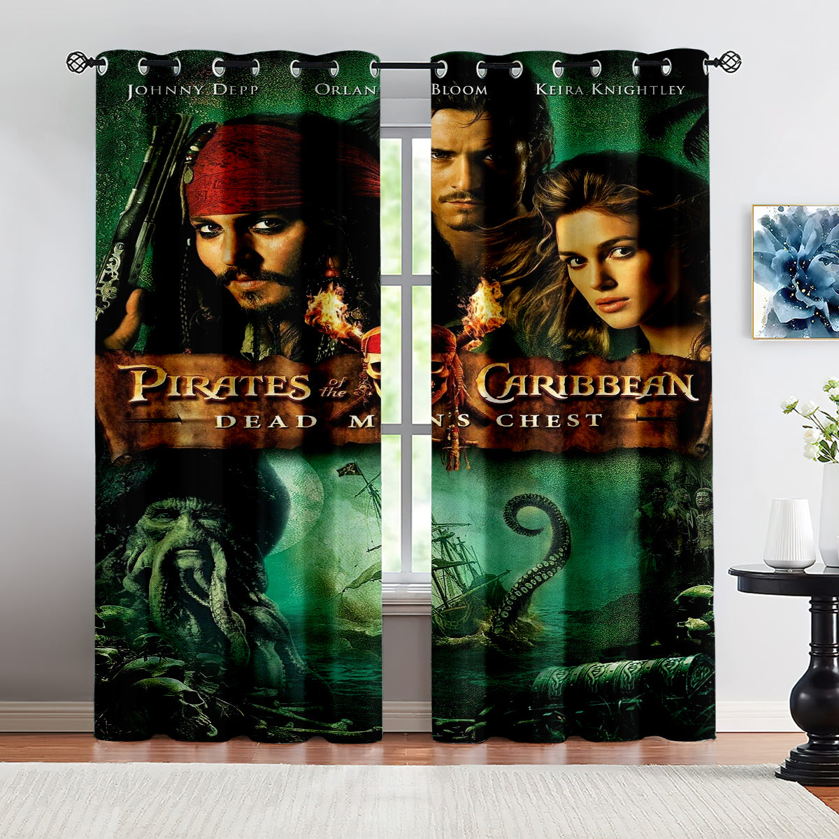 Pirates of the Caribbean Blackout Curtains Drapes for Window Treatment Set