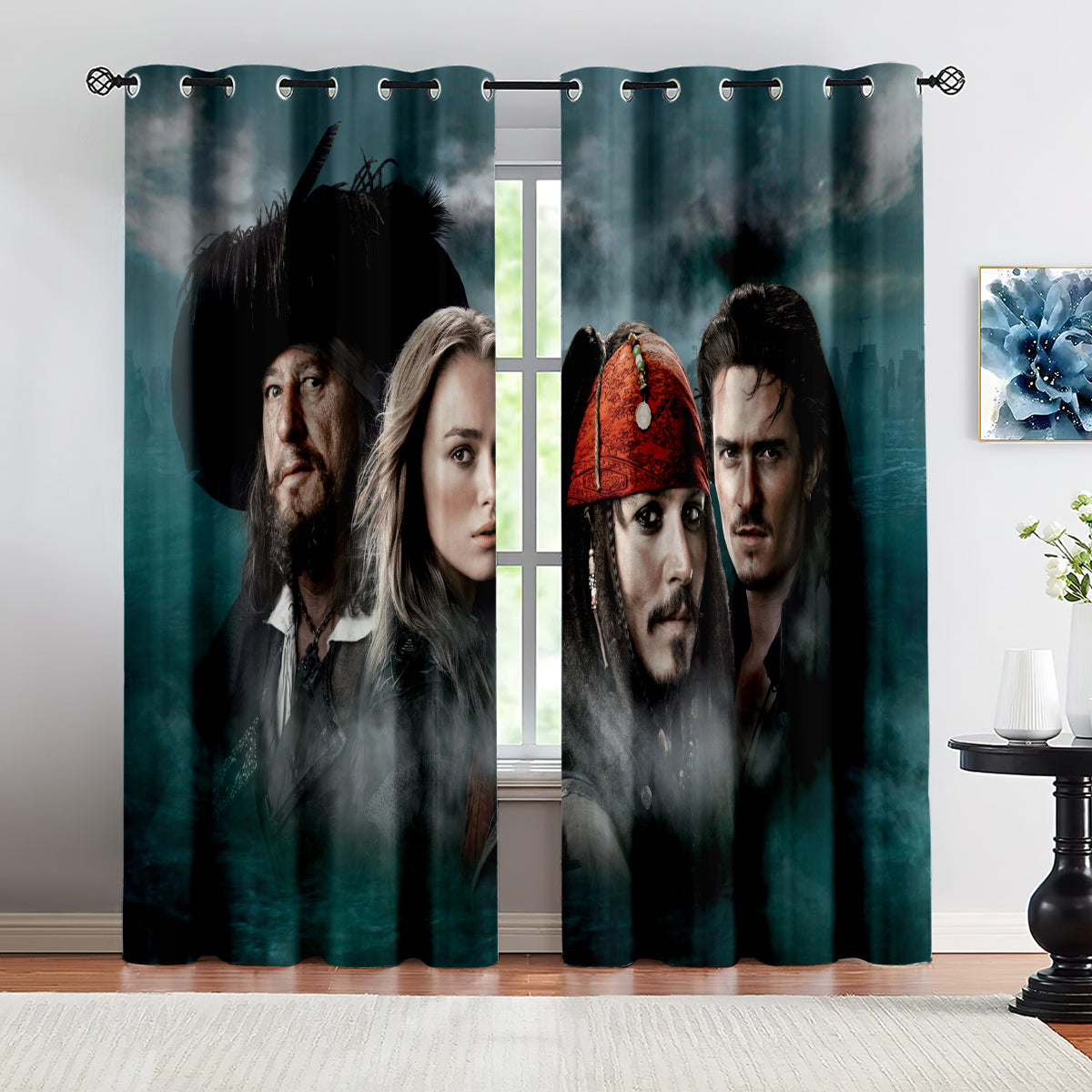 Pirates of the Caribbean Blackout Curtains Drapes for Window Treatment Set