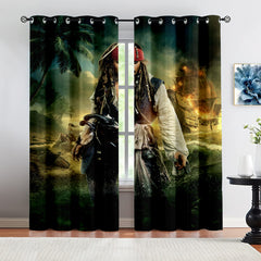 Pirates of the Caribbean Blackout Curtains Drapes for Window Treatment Set