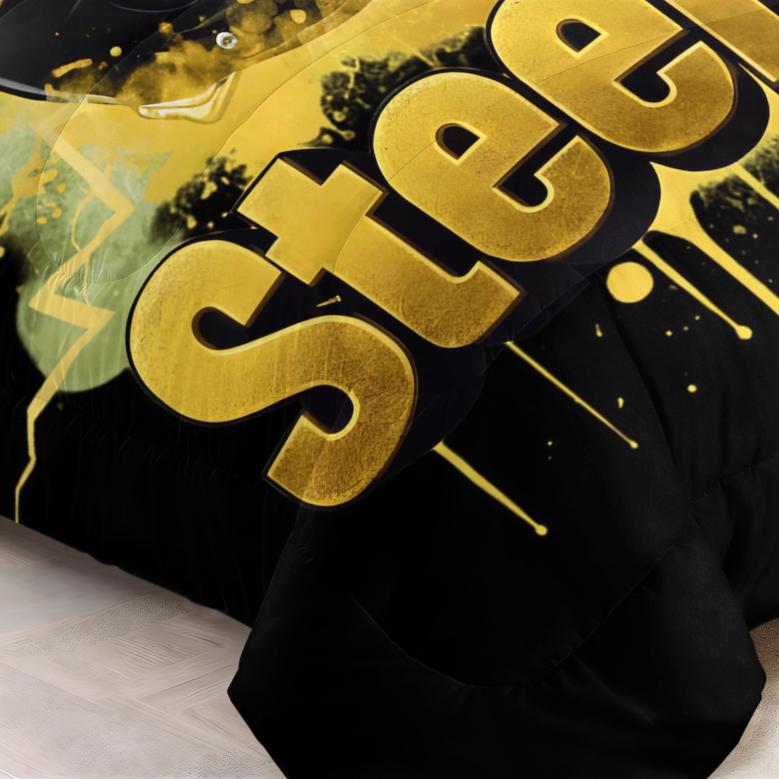 Pittsburgh Steelers Comforter Pillowcase Sets Blanket All Season Reversible Quilted Duvet