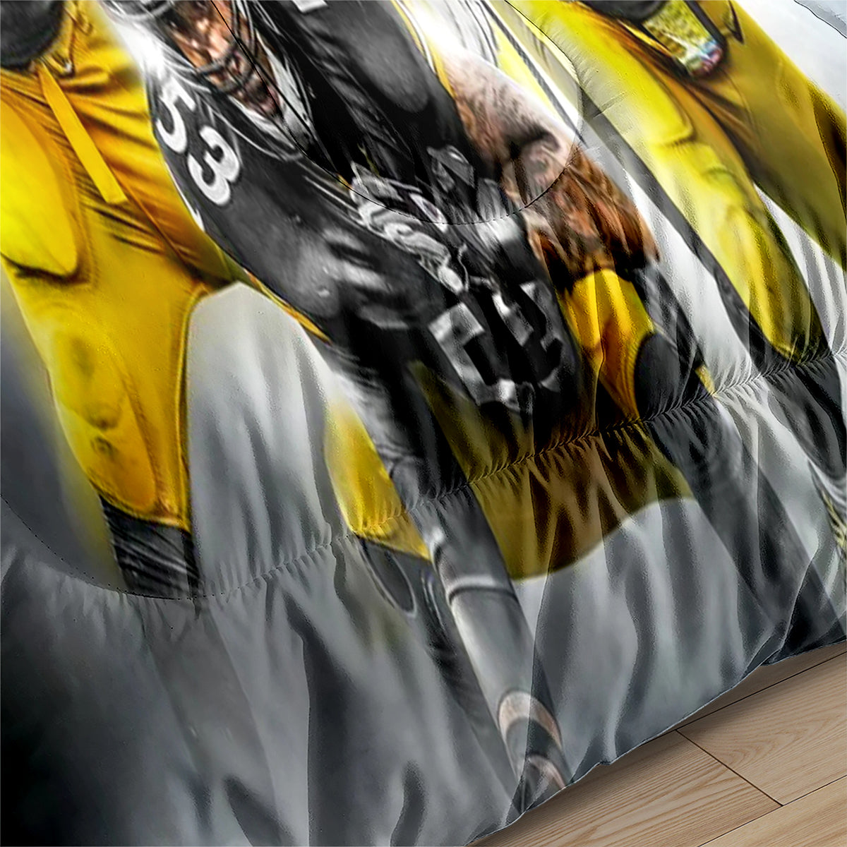 Pittsburgh Steelers Football Team Comforter Pillowcase Sets Blanket All Season Reversible Quilted Duvet