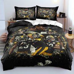 Pittsburgh Steelers Football League  Duvet Cover Quilt Cover Pillowcase Bedding Set