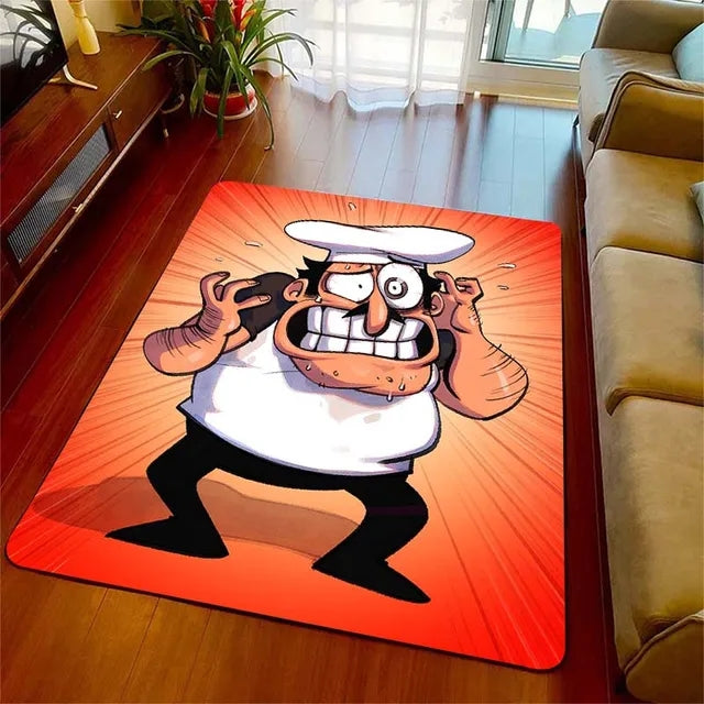 Pizza Tower Graphic Carpet Living Room Bedroom Sofa Rug Door Mat Kitchen Bathroom Mats for Kids