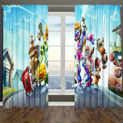 Plants vs Zombies Blackout Curtains Drapes For Window Treatment Set