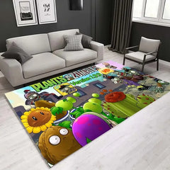 Plants VS Zombies Cosplay Carpet Living Room Bedroom Sofa Rug Door Mat