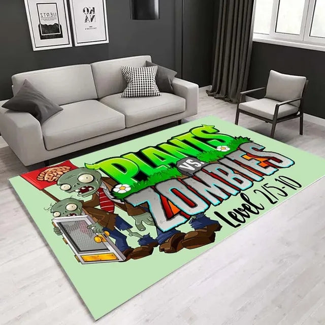 Plants VS Zombies Cosplay Carpet Living Room Bedroom Sofa Rug Door Mat