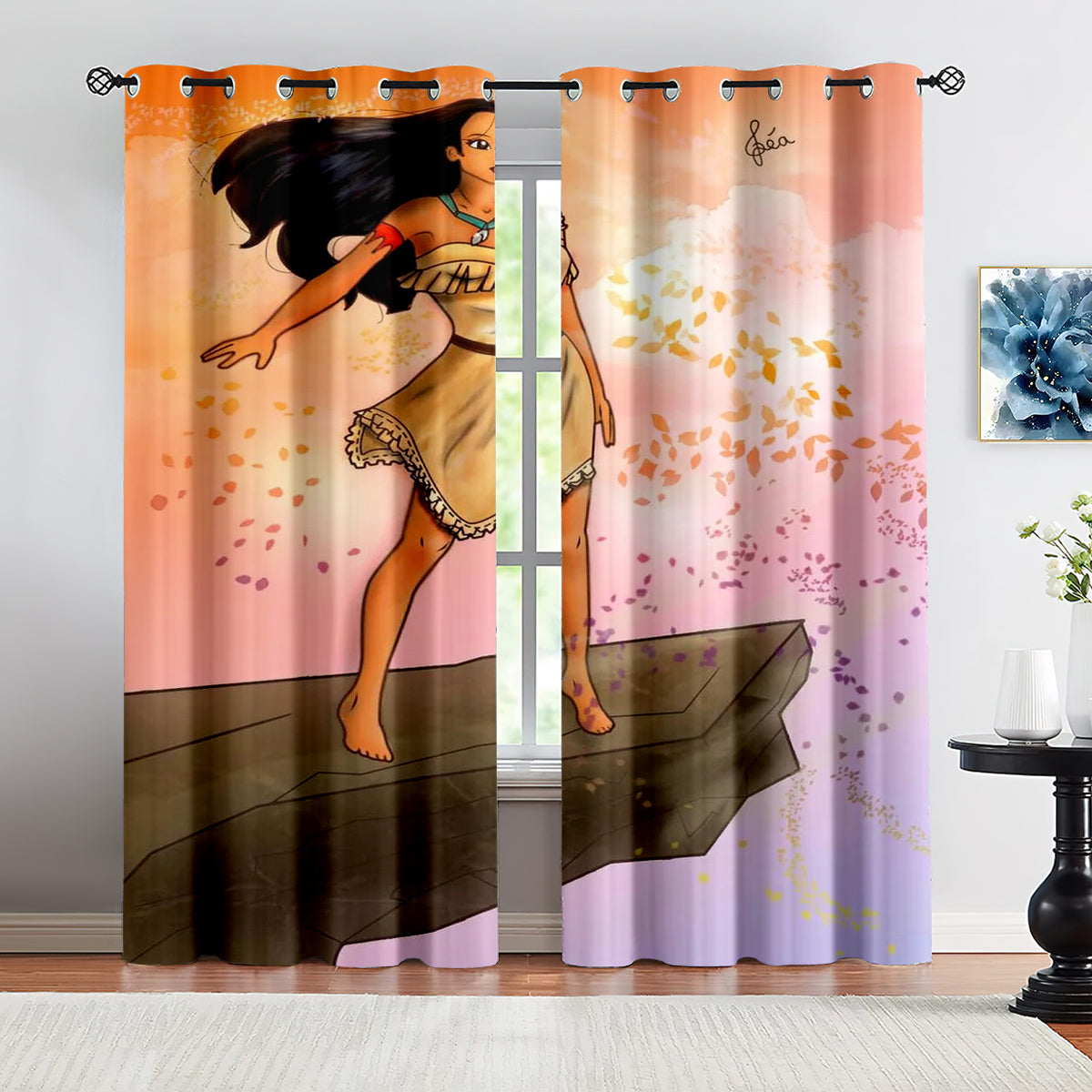 Pocahontas Curtains Blackout Window Drapes