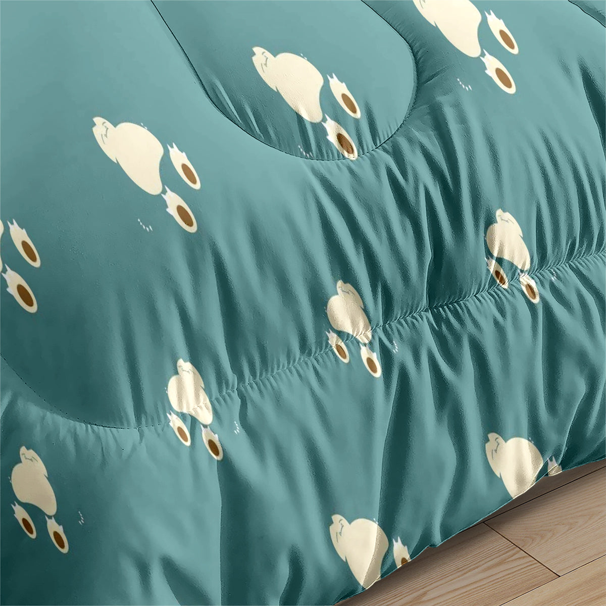 Pokemon Snorlax Comforter Pillowcase Sets Blanket All Season Reversible Quilted Duvet