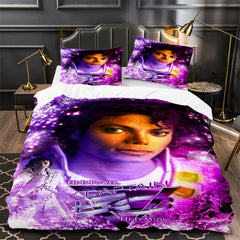 Pop Superstar Michael Jackson Duvet Cover Quilt Case Pillowcase Bedding Set Without Filler