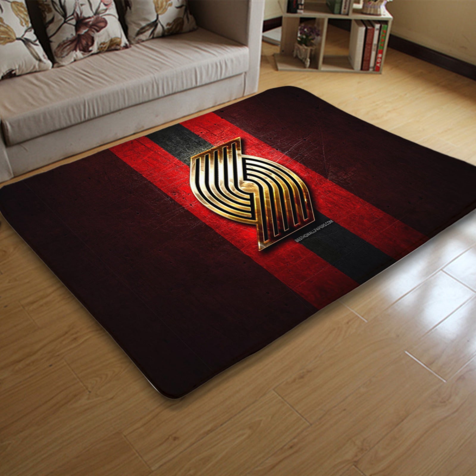 Portland Trail Basketball Blazers Carpet Living Room Bedroom Mats Kitchen Bathroom Rug