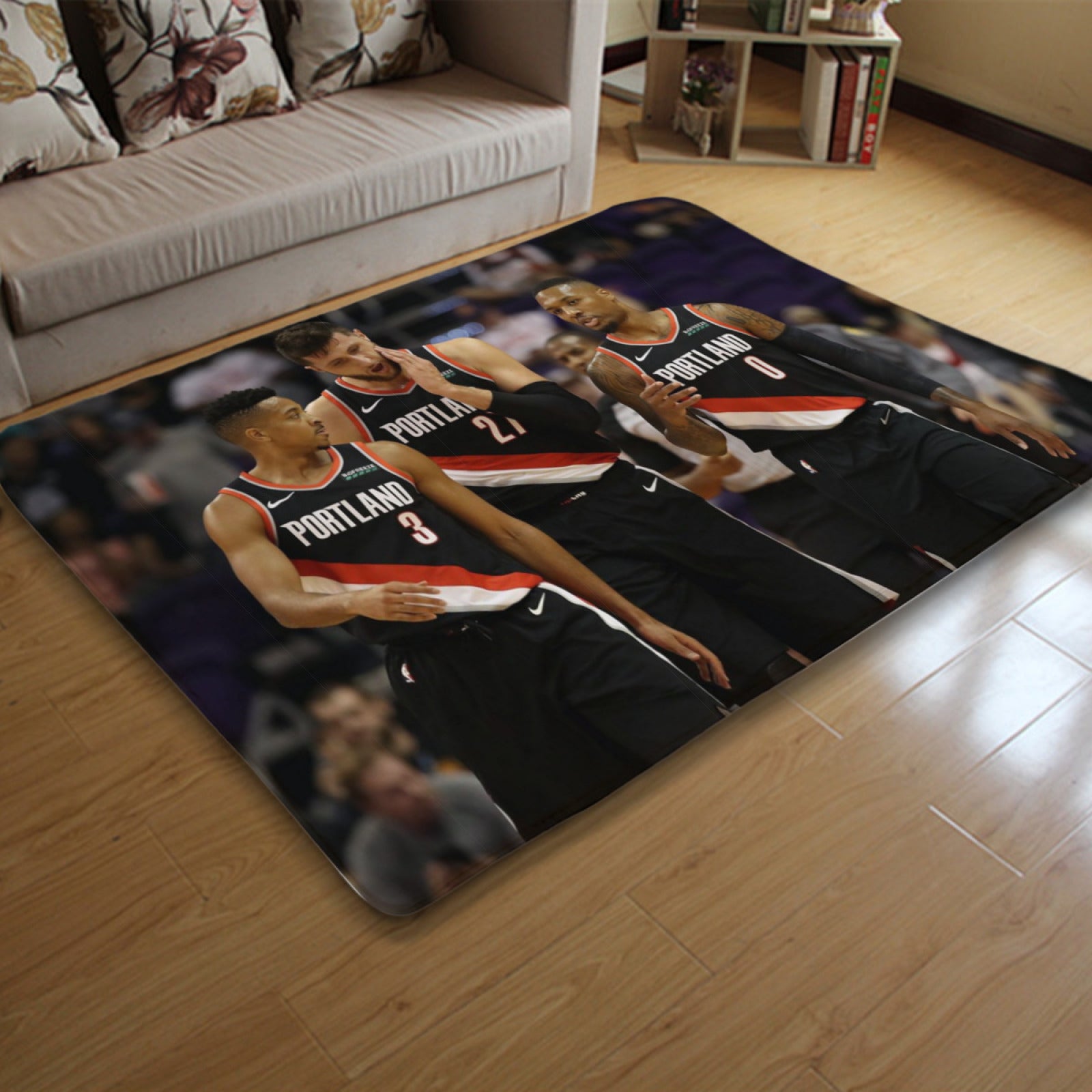 Portland Trail Basketball Blazers Carpet Living Room Bedroom Mats Kitchen Bathroom Rug
