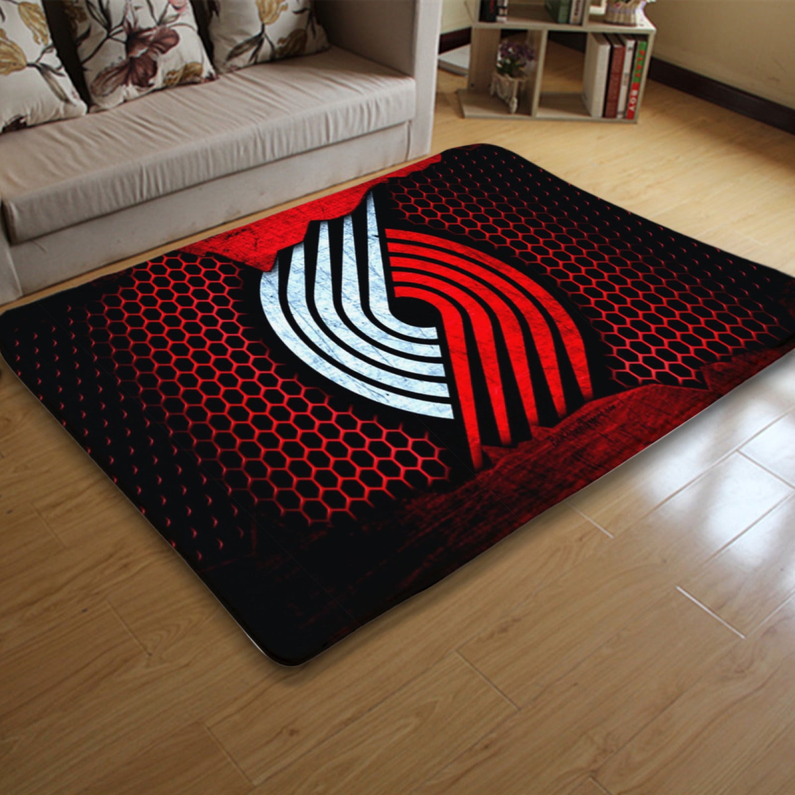 Portland Trail Basketball Blazers Carpet Living Room Bedroom Mats Kitchen Bathroom Rug