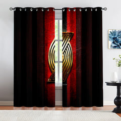 Portland Basketball Trail Blazers  Blackout Curtains Drapes For Window Treatment Set