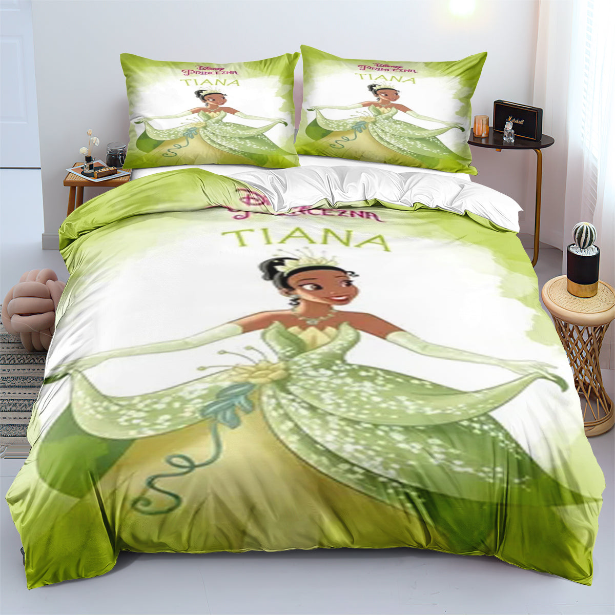 Princess and Frog 3D Printed Duvet Cover Quilt Cover Pillowcase Bedding Set