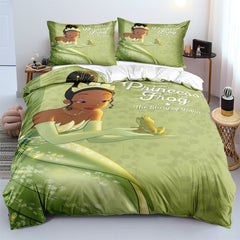 Princess and Frog 3D Printed Duvet Cover Quilt Cover Pillowcase Bedding Set