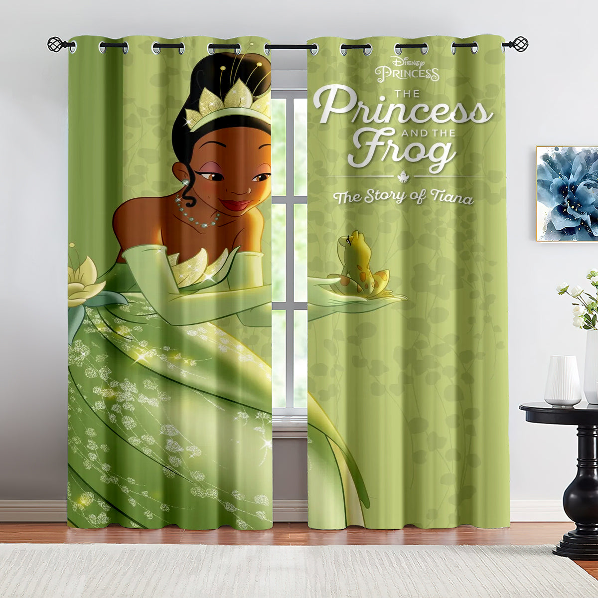 Princess and Frog Curtains Blackout Window Drapes