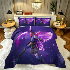 Marvel Rivals Psylocke Comforter Pillowcase Sets Blanket All Season Reversible Quilted Duvet