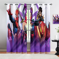 Marvel Rivals Psylocke Blackout Curtains Drapes For Window Treatment Set