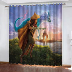 Raya and The Last Dragon Blackout Curtain for Living Room Bedroom Window Treatment