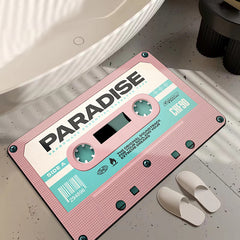 Retro Cassette Tape Carpet Living Room Bedroom Mats Kitchen Bathroom Rugs