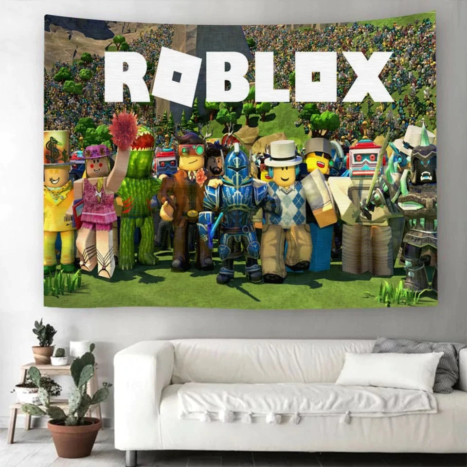 Roblox Wall Decor Hanging Tapestry Home Bedroom Living Room Decoration