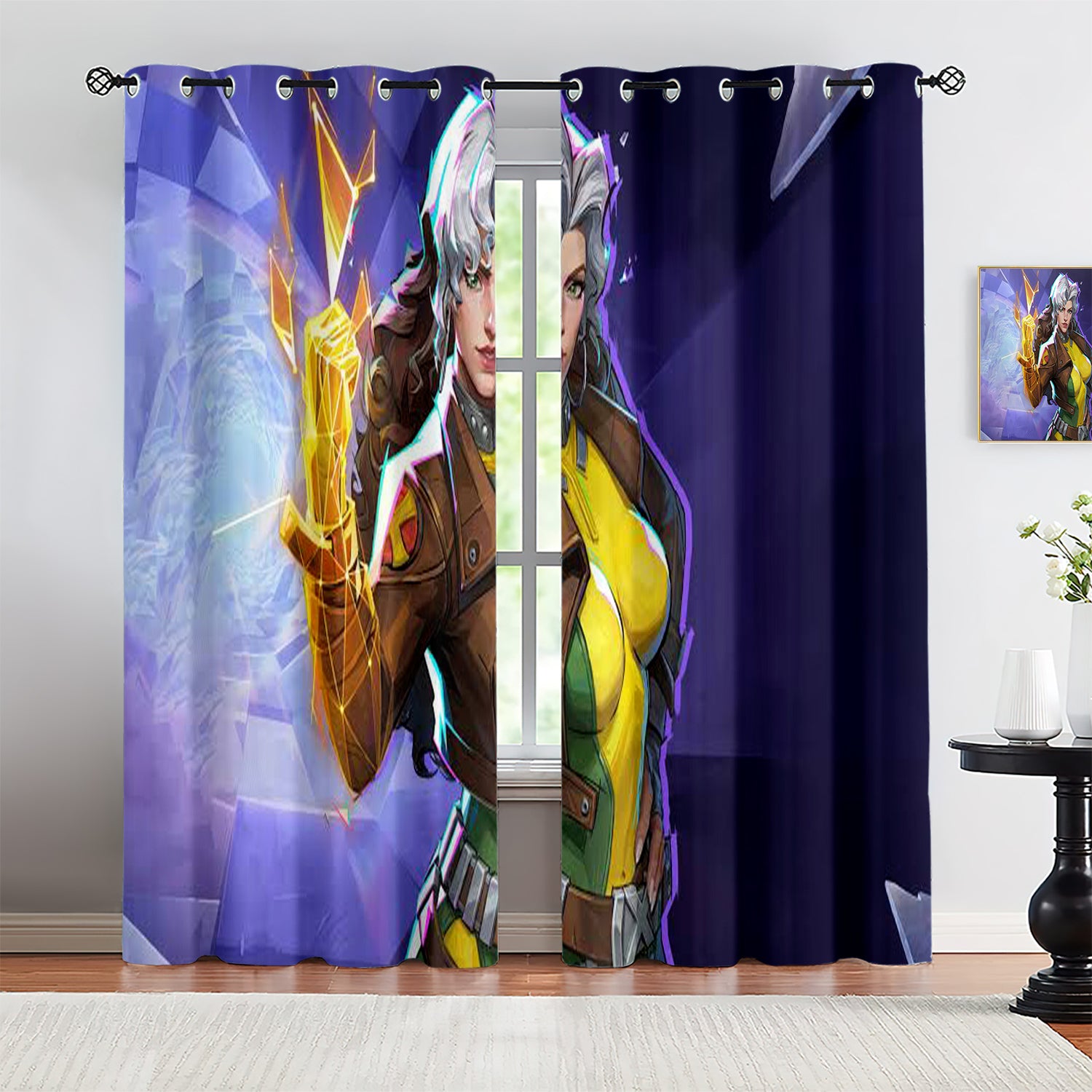 Marvel Rivals Rogue Blackout Curtains Drapes For Window Treatment Set