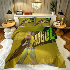 ‌Marvel Rivals Rogue Comforter Pillowcase Sets Blanket All Season Reversible Quilted Duvet