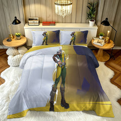 ‌Marvel Rivals Rogue Comforter Pillowcase Sets Blanket All Season Reversible Quilted Duvet